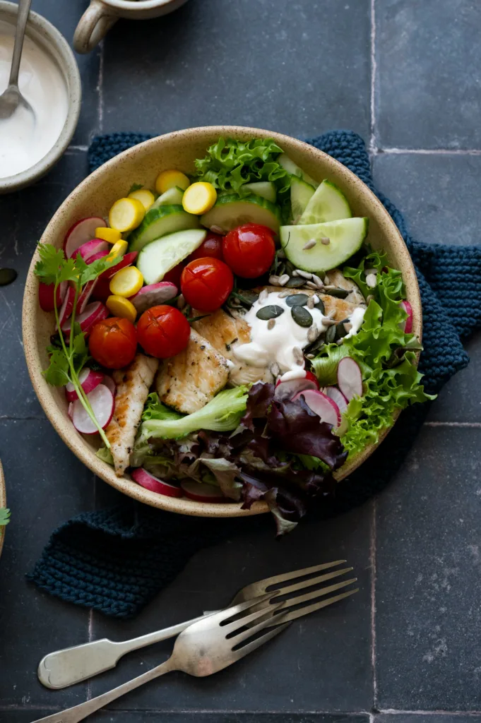 A balanced diet means getting nutrients from different food groups